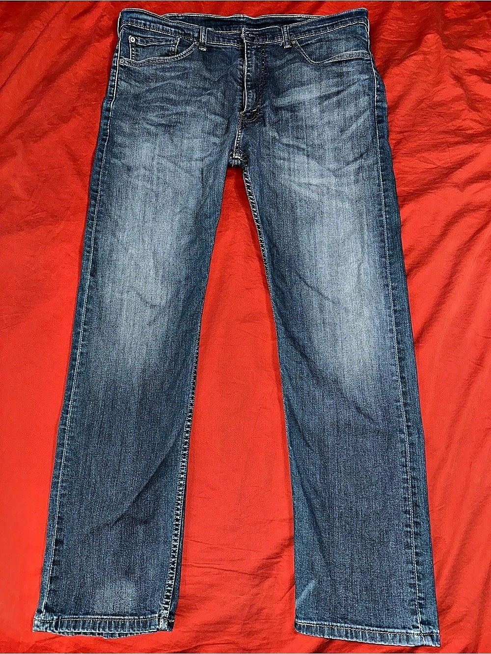 Levi’s 505 Men’s Regular Fit Straight Leg Jeans W38/L32 Medium Wash